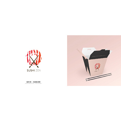 Sushi Zen -Day05 branding design icon illustration illustrator logo logochallenge minimal