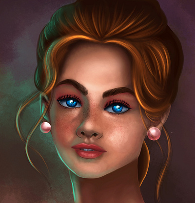 Face digital painting chandrani das chandrani das art design digital illustration digital painting digitalart drawing graphic design portait