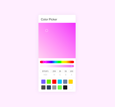 Color Picker daily ui dailyui design