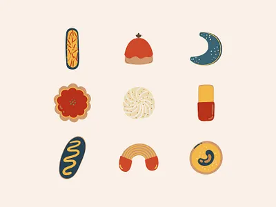 Lebaran Cookies cookies design illustration vector