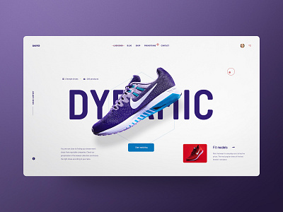 Shoper - Nike Lookbook concept design lookbook minimalist nike shop store ui ui design uidesign uiux ux uxdesign web design website