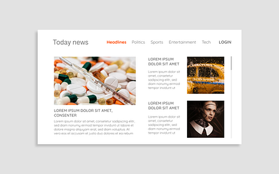 Daily UI Day 094: News daily daily 100 challenge daily ui dailyui day 094 day 94 design new news news feed newsfeed newsletter ui ux web web design webdesign