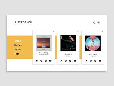 Daily UI Day 091: Curated for You curated for you daily daily 100 challenge daily ui dailyui day 091 day 91 design recommend recommendation recommendations recommended ui ux web web design webdesign