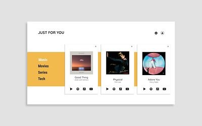 Daily UI Day 091: Curated for You curated for you daily daily 100 challenge daily ui dailyui day 091 day 91 design recommend recommendation recommendations recommended ui ux web web design webdesign