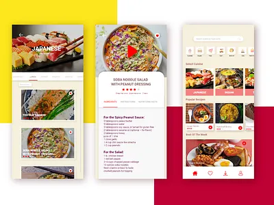 Recipe App UI cookbook dailyui food app recipe app recipe book ui ui design ux