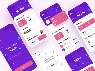 Personal Finance - Mobile App app app design bank bank app banking finance finance app finances financial financial app fintech fintech app mobile app mobile app design mobile ui