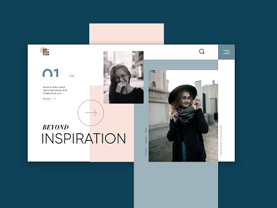 Inspiration Fashion UI design minimal ui web website