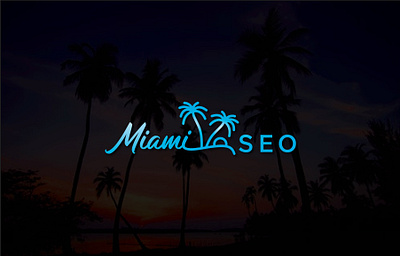 Miami SEO blue display brand brand identity branding corporate fiverr flat icon illustrator logo minimal minimalist streetwear typogaphy