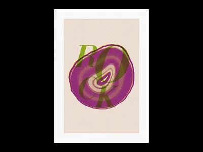 Rock design halftone illustration type typography