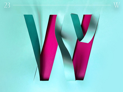 W | 36 days of type 36 days of type 36daysoftype 3d branding customtype cut out design graphic design handcrafted illustration light monogram paper paper art papercut sculpture illustration shadow typaface typedesign typography