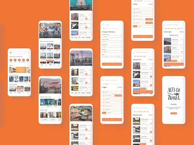Redesign Pegipegi App_Part 2 2d art attraction design hotel itinerary mobile app restaurant travel app trips uidesign uiux