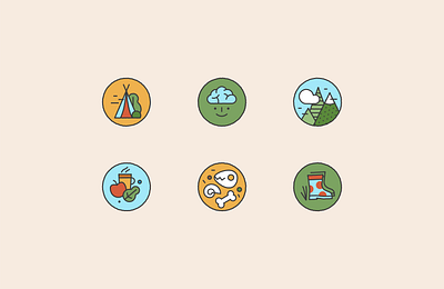 Forest kindergarten icons app design flat forest forest kindergarten icons icon illustration illustrator kindergarten minimal ui vector