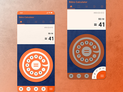 Daily UI #004 - Retro Calculator app calculator daily ui challenge dailyui figma retro ui ux vintage