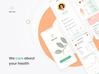 Healthcare Service Mobile App appointment blood test booking clinic design doctor doctor app doctor appointment health health app healthcare heartbeat medical app medical care medical design medical test medicine minimal ui web