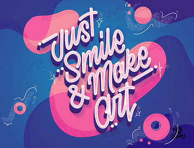 Just Smile & Make Art applepencil art artspotlight communityovercompetition creative design digitalart goodtype goodvibesonly handlettering inspiration ipadlettering ipadpro likeforlike love motivation myteam picoftheday procreate typebycalvin