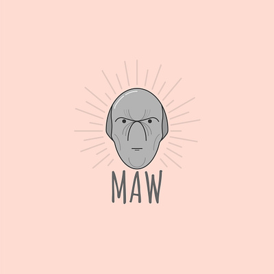 Ebony Maw design flat illustration minimal vector