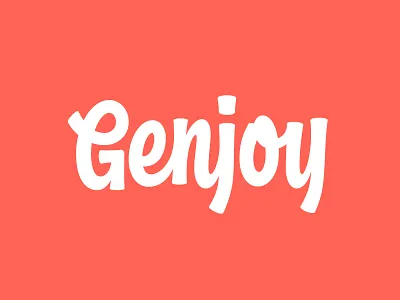 Genjoy Games branding genjoy handlettering handtype hashtaglettering lettering logo logotype thevectormachine vector vectormachine