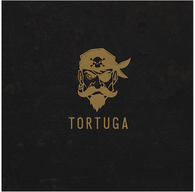 Tortuga branding design flat illustration logo pirate pirates vintage vintagelogo