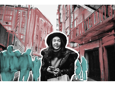 Doyers Street art artwork mixemedia newyork photography procreate streetphoto