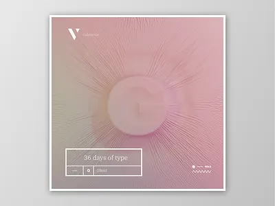 G - 003 / 011 36daysoftype 3d 3d art design illustration typography