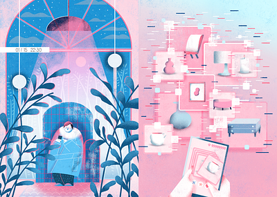 Goodnight- home / online shopping art design illo illustration illustrator photoshop taiwan
