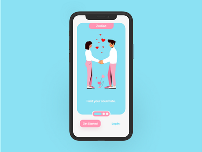 Onboarding Page One brand brand design branding illustration illustration design mobile mobile app mobile app design mobile design mobile ui modern onboarding onboarding screen onboarding screens onboarding ui social social app social media social network socialmedia