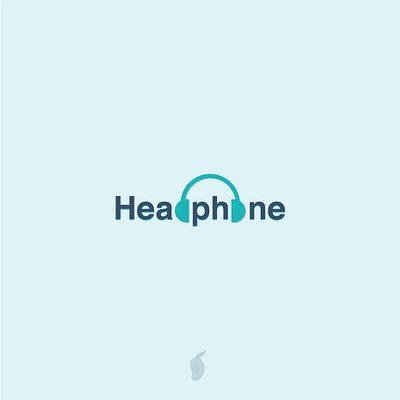 Headphone branding design illustration illustrator logo minimal type typography vector