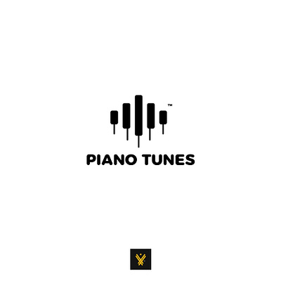 Piano Tunes | Music Studio branding design flat illustraion illustration illustrator logo music piano studio tunes vector