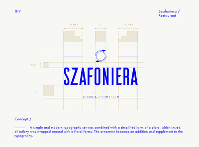 Szafoniera Restaurant Logo / Logofolio brandbook branding branding concept branding design design designconcept designideas freelance freelance designer logo logobook logodesign logodesigner logofolio logoidea logoinspire logotype typogaphy