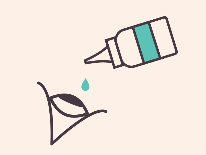 Eye Drop after effect animaiton eye illustration motion design