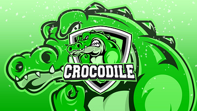 crocodile animation awesome design export illustration logo logogame vector