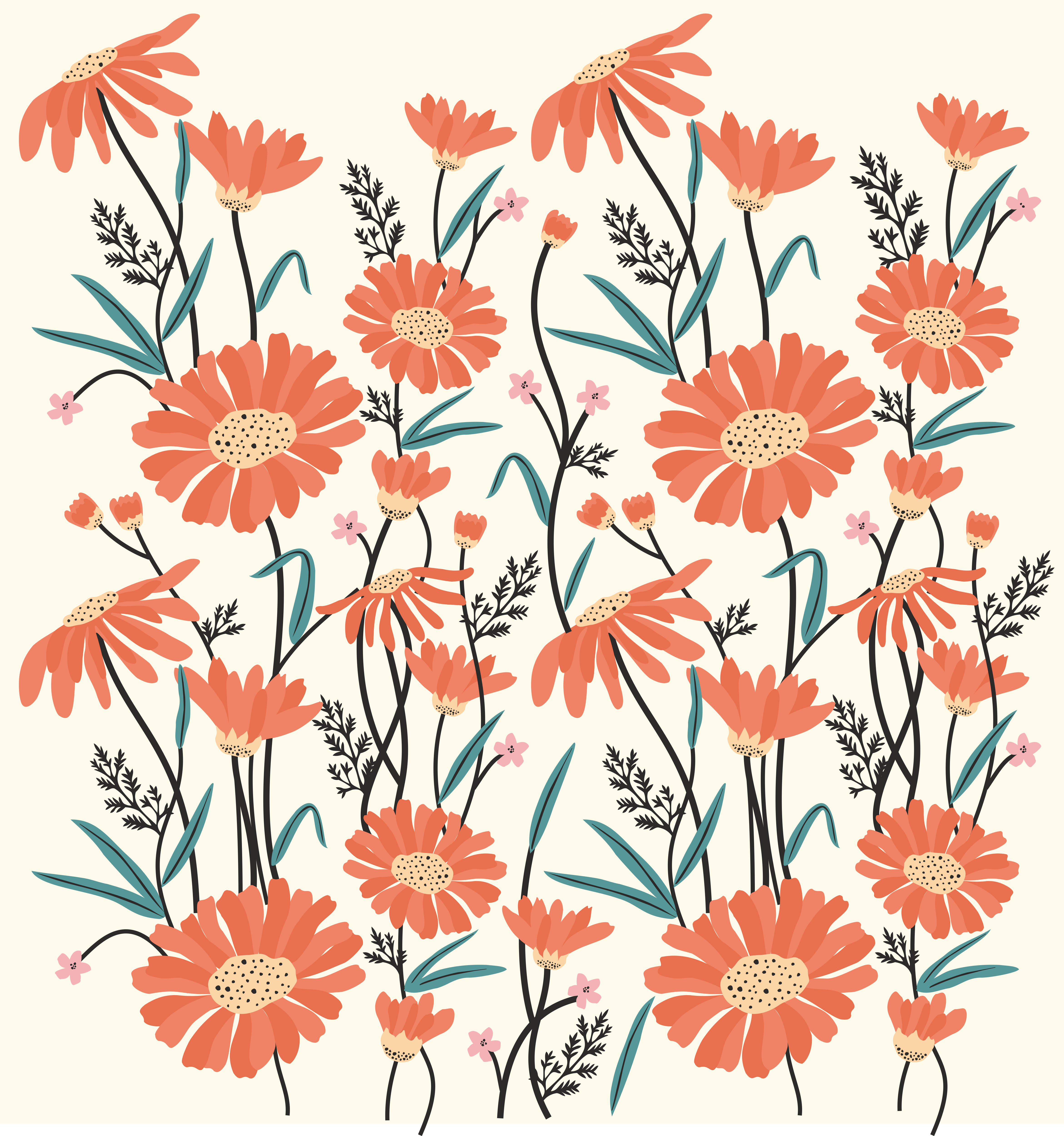 DAISY HAZE design fashion illustration pillows vector