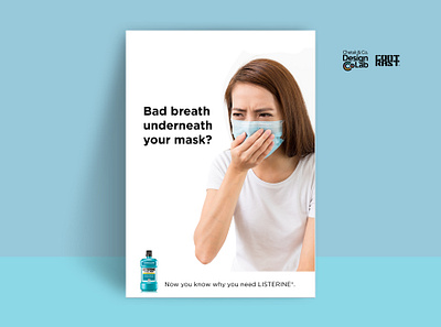 Listerine Bad Breath Speculative Ads #1 art direction branding concept design editorial design listerine minimal poster art poster design