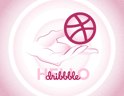 Hello Dribble design illustration