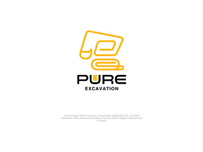 Pure Excavation Logo branding design graphics design illustration logodesign logodesigner logodesigners logos logostudio logotype packaging