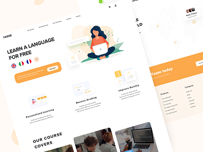 Study Web UI creative design illustration language minimal school study typography ui ux web website