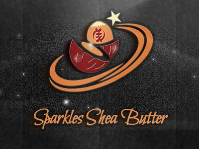 Sparkles Shea Butter Logo app branding business design designs entrepreneur icon illustration logo logodesigner minimalist professional professional logo shear spark star stunning unique vector
