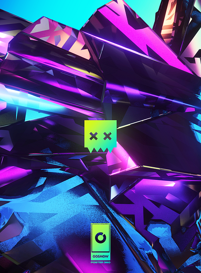 Gosmow - Poster 360 3d 3d art 3d artist cinema4d color design gradient color octane poster art render