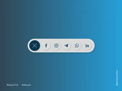 Daily UI #010 - Social Share (Rebound) 010 aveiro dailyui dailyui010 dailyuichallenge elvas freelancer graphic designer rebound share share button social social share social share button social sharing ui ux ui ux design ui design ui designer ui ux