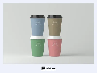 GRTEA branding design graphic illustration itslan.com logo typography