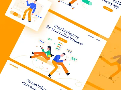 Interface Illustration Set & Landing Pages animation app app design colorful drawing figma homepage homepage design illustration illustration set landingpage minimal sketch sketchapp svg ui ux vector web design web website