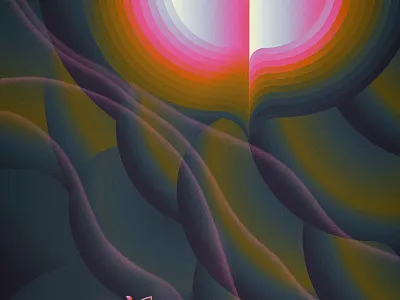 Love Poems - Wild Nights abstract adobe illustrator bauhaus book cover color digital emily dickinson geometric illustration poster retro wflemming