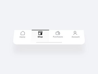 👉🏼 Tab Bar Animation animation app black black white fintory home illustration interaction interface ios ios14 iphone mobile mp4 navigation story tab bar tabbar ui ux