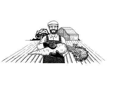 Farmer branding carrot character design design farmer illustration packaging packaging design