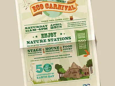 Eco Carnival Logo + Event Materials Design art direction design event flyer logo poster