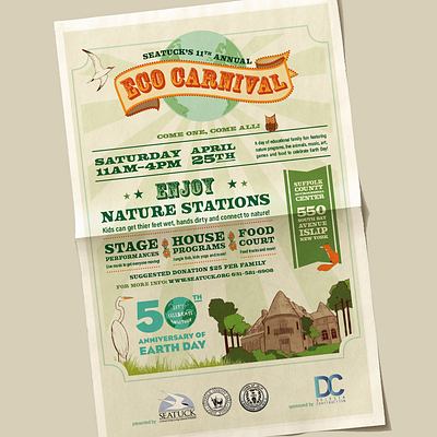 Eco Carnival Logo + Event Materials Design art direction design event flyer logo poster