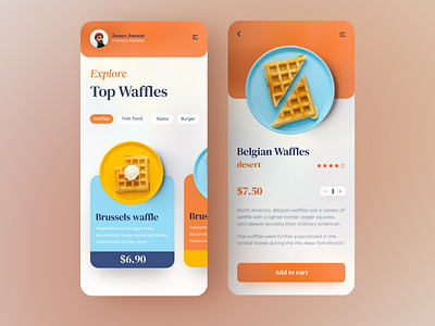 Daily UI - 04 app app design delivery delivery app design food food app mobile mobile app ui ux