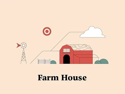 F is for Farm House dwellingsfromatoz farm farmhouse illustrationchallenge