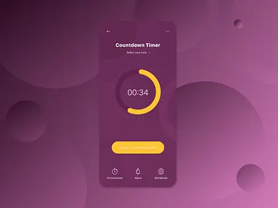 Daily UI #14 - Countdown Timer art direction clock dailyui dailyui014 dailyui14 dailyuichallenge design iphone time ui ux ui design ux design watch