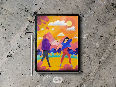Tik Tok 2020 app art branding color design illustration illustrator music trend ui vector